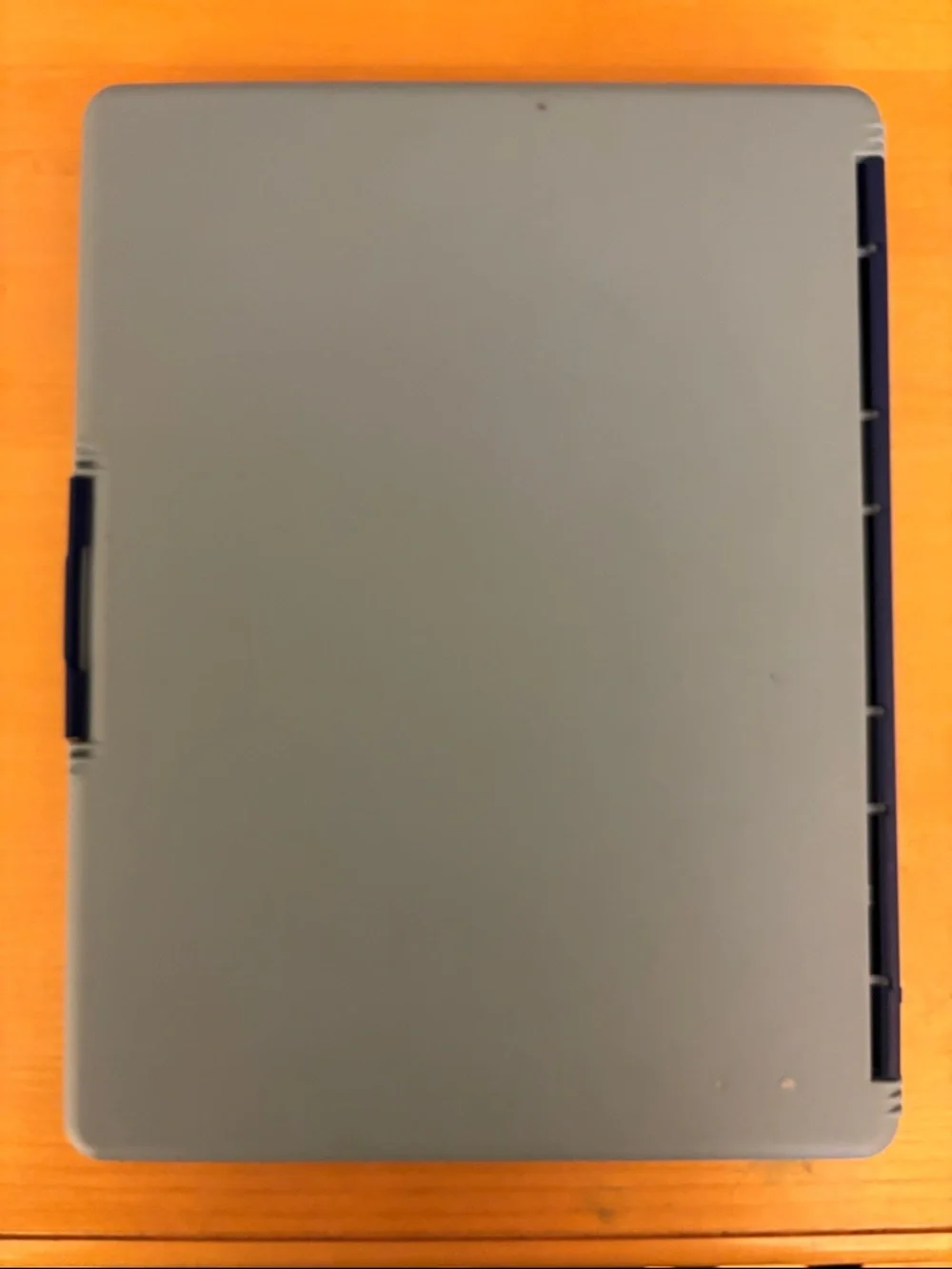Blue Plastic Clipboard with Metal Clip